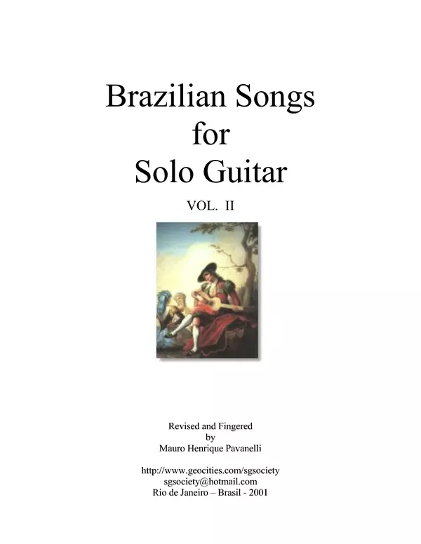 КулЛиб. Мауро Хенрике Паванелли (Гитарист) - Brazilian Songs for Solo Guitar. Vol. II. Страница № 1