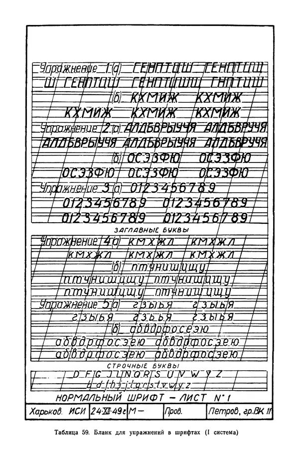 КулЛиб. Т. И. Куцын - Начертание шрифтов. Пособие для архитекторов и инженеров (неполное). Страница № 103