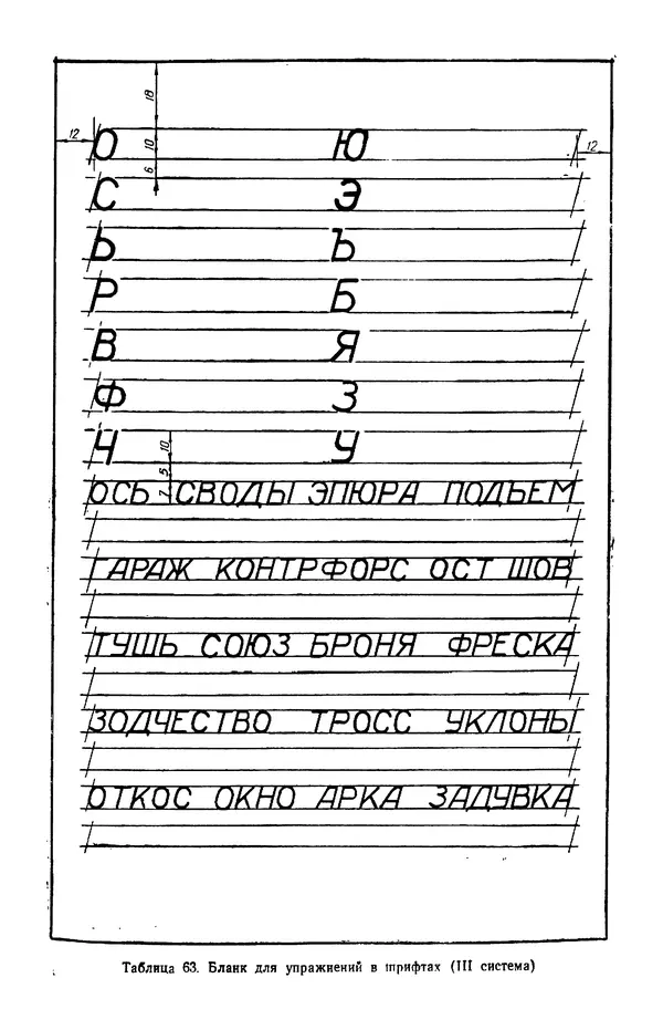 КулЛиб. Т. И. Куцын - Начертание шрифтов. Пособие для архитекторов и инженеров (неполное). Страница № 107