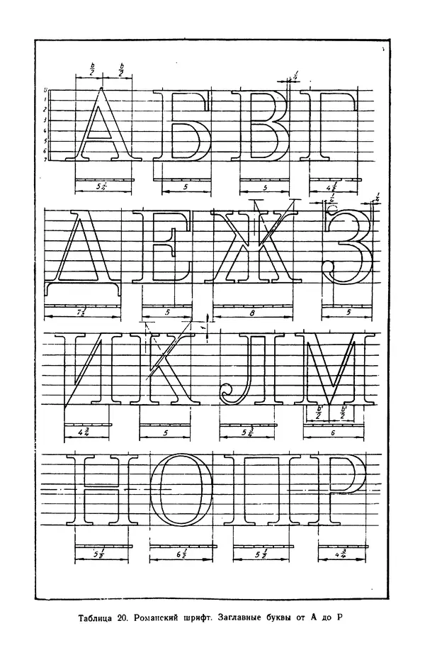 КулЛиб. Т. И. Куцын - Начертание шрифтов. Пособие для архитекторов и инженеров (неполное). Страница № 64