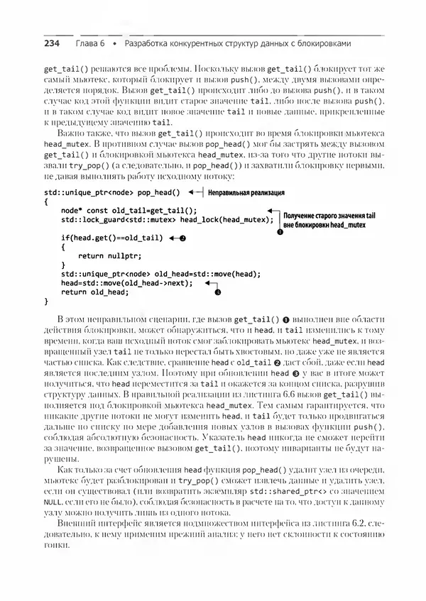 КулЛиб. Энтони  Уильямс - C++. Практика многопоточного программирования. Страница № 234