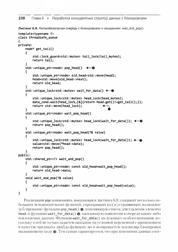 КулЛиб. Энтони  Уильямс - C++. Практика многопоточного программирования. Страница № 238