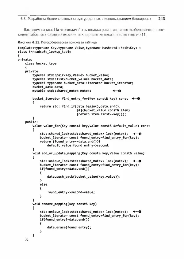 КулЛиб. Энтони  Уильямс - C++. Практика многопоточного программирования. Страница № 243