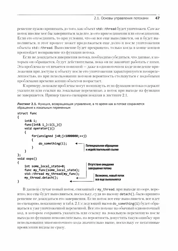 КулЛиб. Энтони  Уильямс - C++. Практика многопоточного программирования. Страница № 47