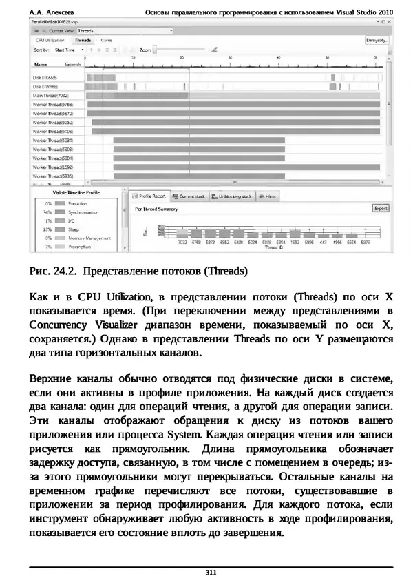 КулЛиб. А. А. Алексеев - Основы параллельного программирования с использованием Visual Studio 2010. Страница № 311