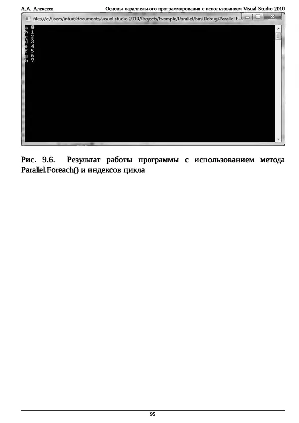 КулЛиб. А. А. Алексеев - Основы параллельного программирования с использованием Visual Studio 2010. Страница № 95