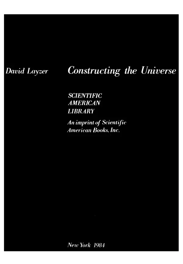 КулЛиб. Дэвид  Лейзер - Создавая картину Вселенной. Страница № 3